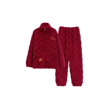 The Story Of The Flower Season Pajama Set Men's Red