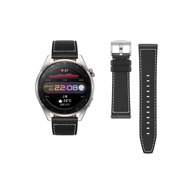 FZRT Huawei Compatibility Watch Band Official Same Style Leather 22mm Strap Genuine Leather Material-6