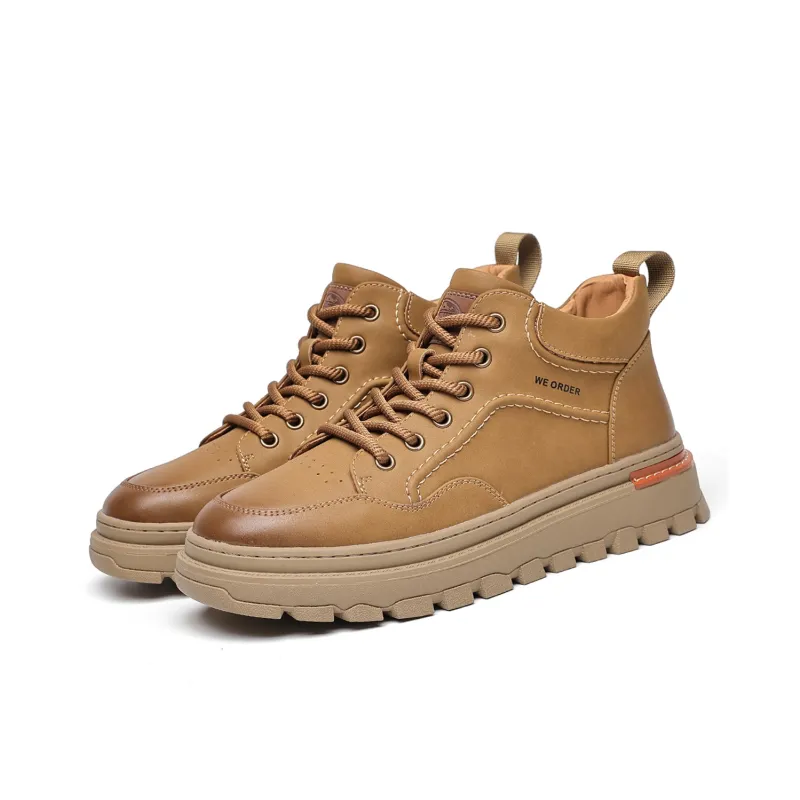 LUOGOKS Men's Casual Shoes Men High Top-2