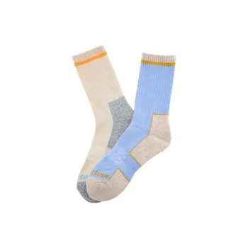Timberland Mid Calf Socks Unisex 2 Pack Ice Blue