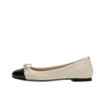 SCAROSSO Carla Leather Ballerina Shoes Women's