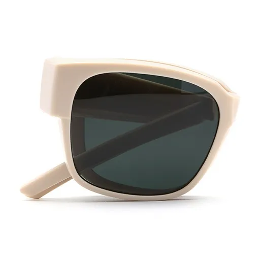 OYEA TR90 Irregular Shape Sunglasses Unisex Sand Black Ink Blue Crescent White-4