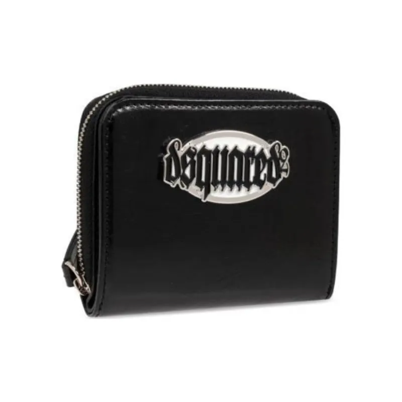 DSQUARED 2 Logo Plaque Bi Fold Wallet-1