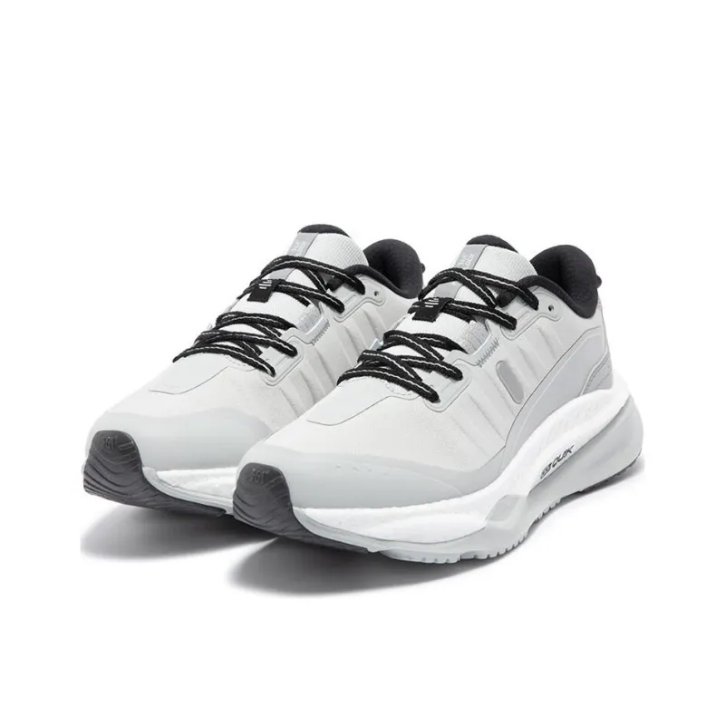 361° Red Flame 4 Anti Slip Wear Resistant Low Top Casual Running Shoes Women's Gray-2