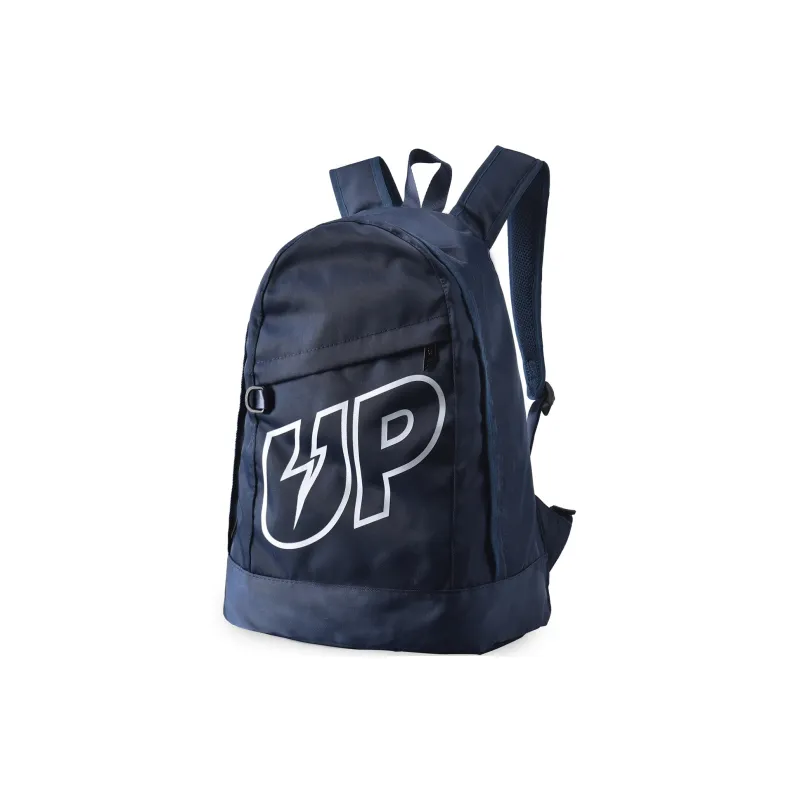 TURN UP Nylon Student Backpack Computer Backpack Unisex Blue-1