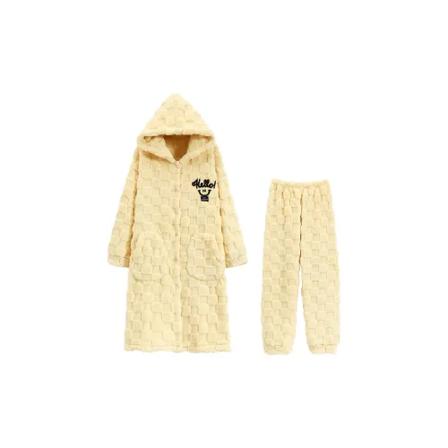 The Story Of The Flower Season Pajama Set Women's Yellow