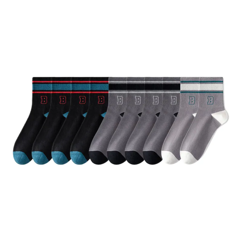 Lan Miao Mid Calf Socks Men's 10 Pack-7