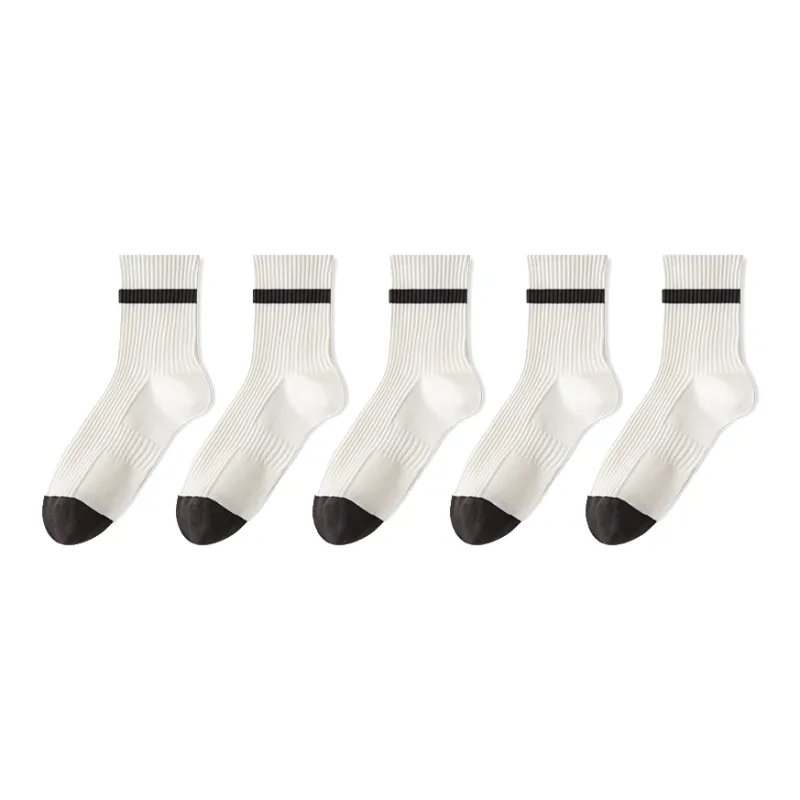 Lan Miao Mid Calf Socks Men's 5 Pack-9