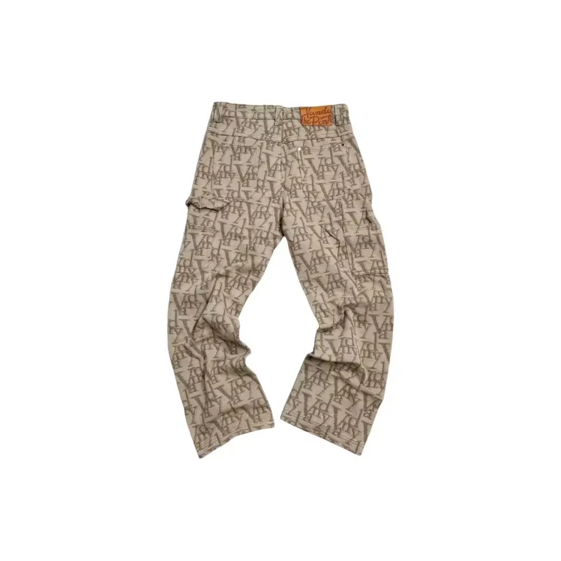 Vandy The Pink Casual Pants Unisex Brown-1