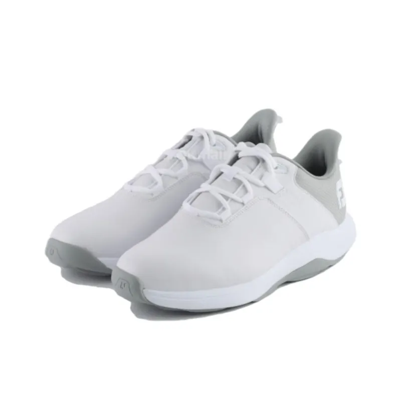 FOOTJOY Anti-Slip Wear-Resistant Low-Top Golf Shoes Men's White Gray-2