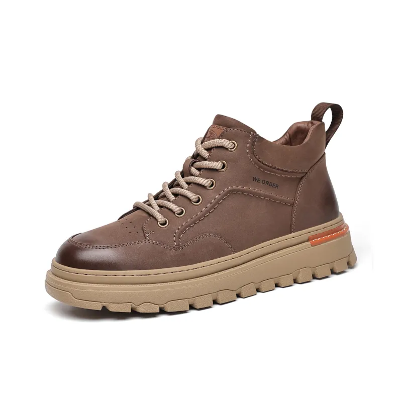 LUOGOKS Men's Casual Shoes Men High Top-16