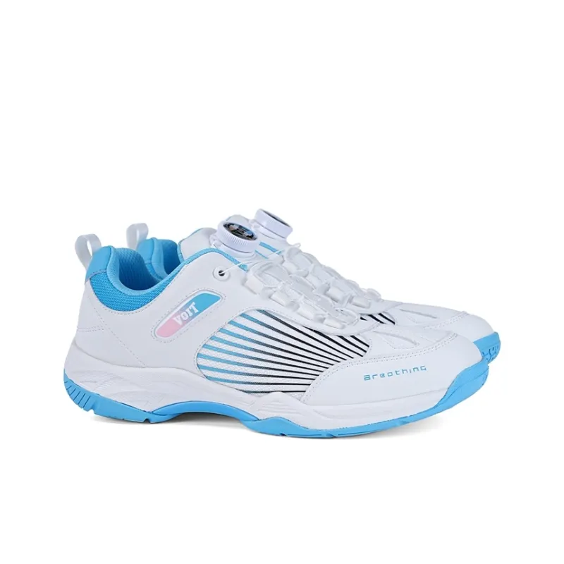 VOIT Wear resistant, Lightweight, Breathable, And Non slip. Low Top Training Shoes Unisex White Blue-2