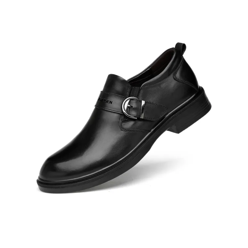AIPSEN Loafers Men's Black Smooth Finish-4