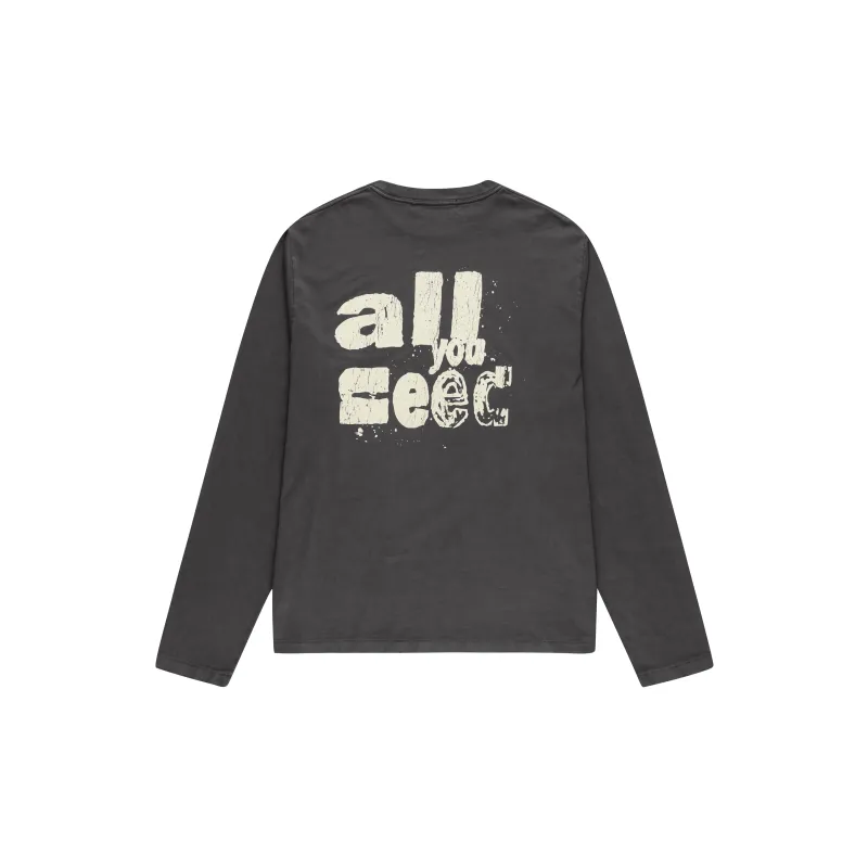 Createexploreexpandconquer Distressed effect Logo print T shirt-1