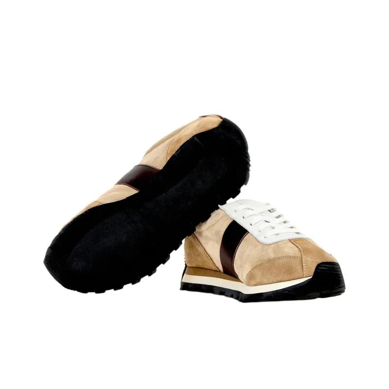 HOGAN 86er Low Top Casual Shoes Women's Light Brown-5