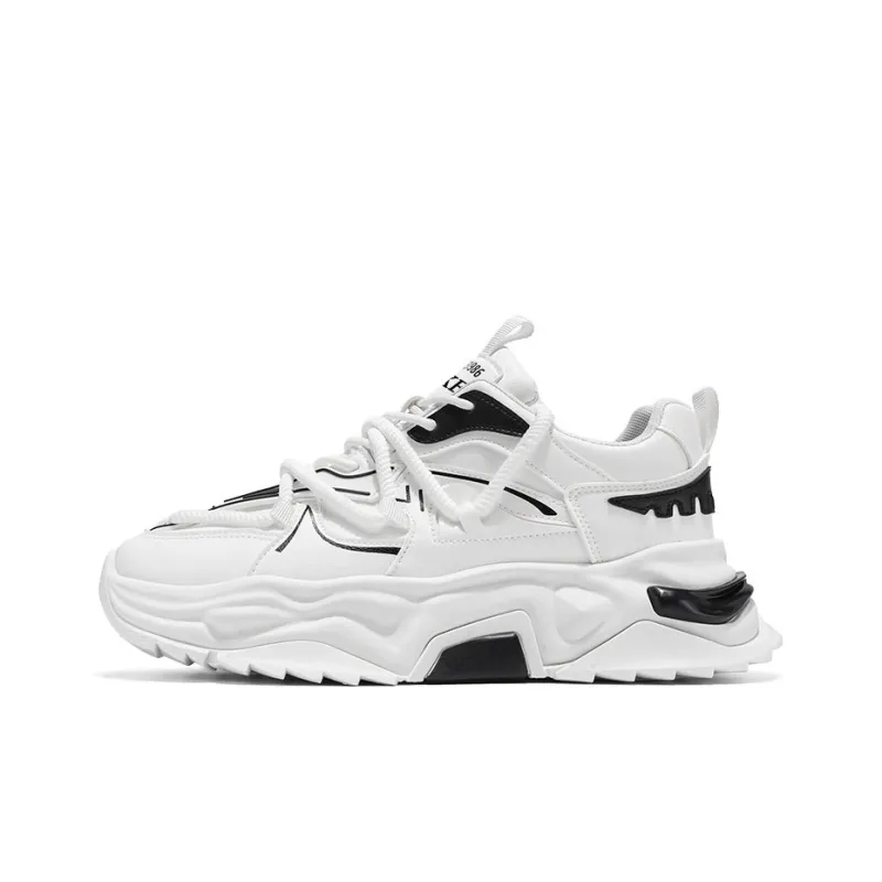 PNKE Anti Slip And Wear Resistant Height Increasing Low Top Casual Shoes Men-0