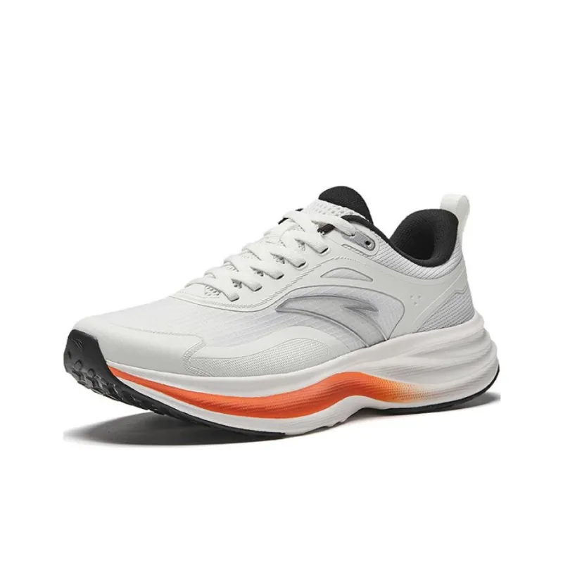 Anta Light Cloud Non-slip Lightweight Low-Top Running Shoes Men's Papyrus White-1