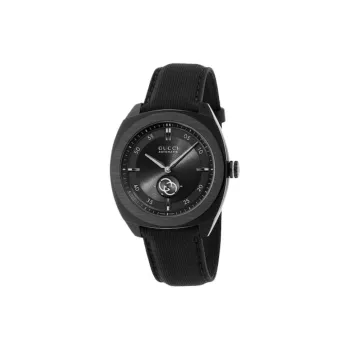 GUCCI Interlocking Collection Wrist Watch Automatic Mechanical Movement Rubber Strap 41mm Black Dial Men's Watches