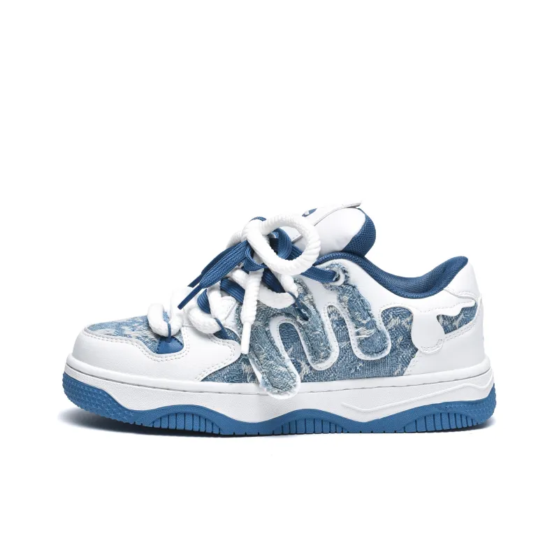EstherShop Anti Slip Wear Resistant Low Top Skateboard Shoes Unisex-0