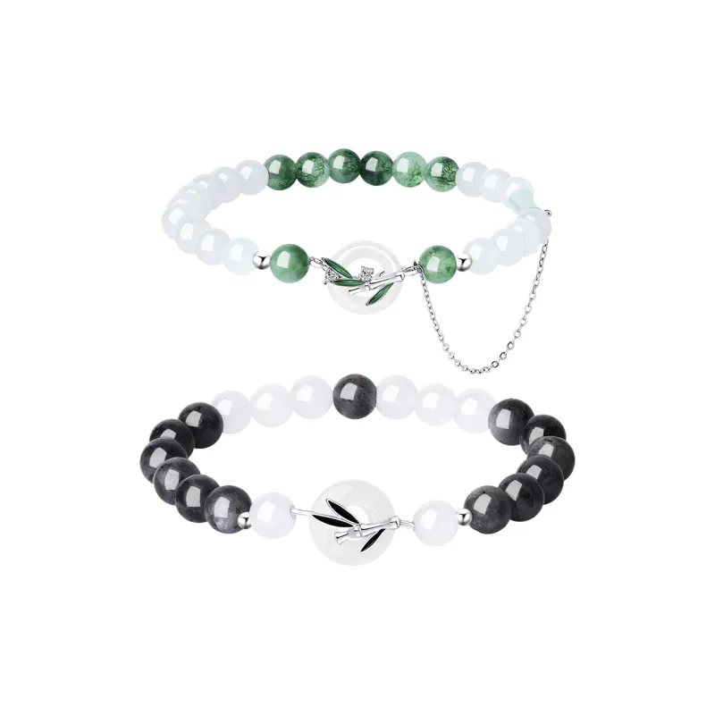 MAGICPOLE Chalcedony Jade Bracelets Unisex-4