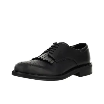 Canali Dress Shoes Men Low-Top Black