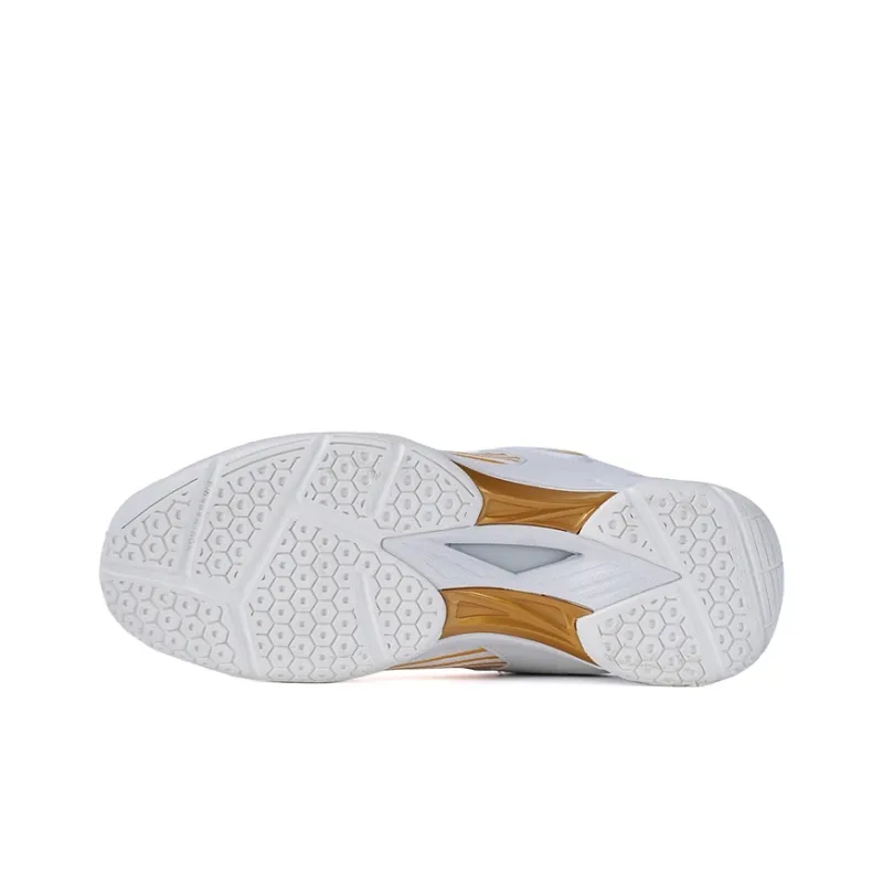 VOIT Coverage Abrasion Resistant Lightweight Slip Resistant Low Top Training Shoes Unisex White Gold-4