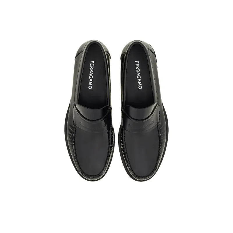 Ferragamo Loafers Unisex Black-3