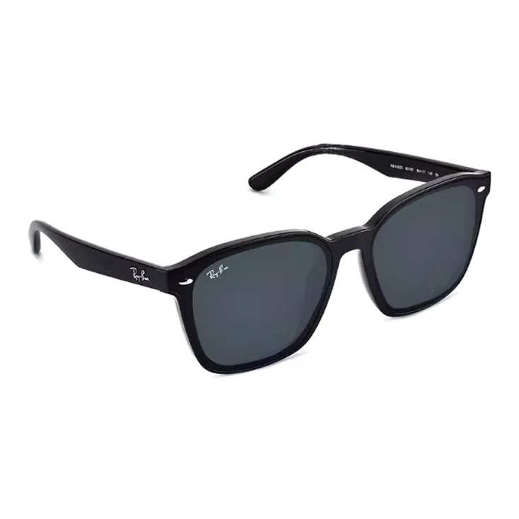 RayBan Injection Molded Rectangular Sunglasses Unisex Black-0