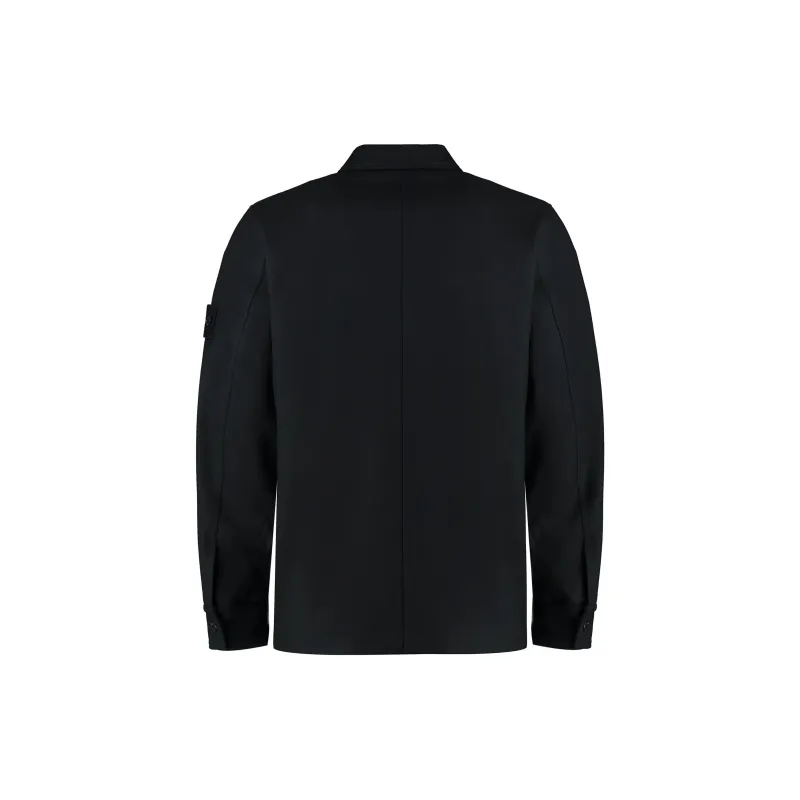 STONE ISLAND Long Sleeved Button Up Overshirt-1