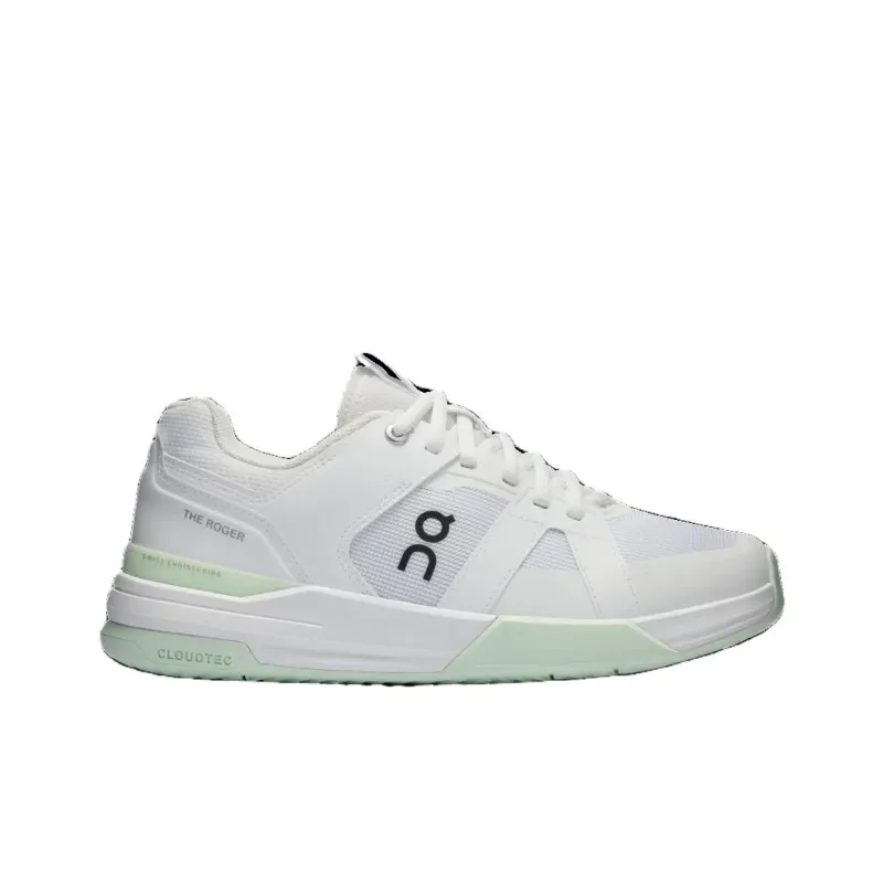 On THE ROGER Clubhouse Pro Cushioning Wear Resistant Low Top Tennis Shoes Women's White-1