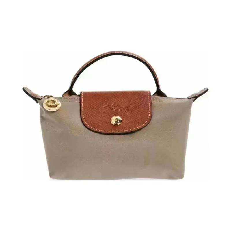 LONGCHAMP Le Pliage Short Handle Small Tote Bag Gray-0