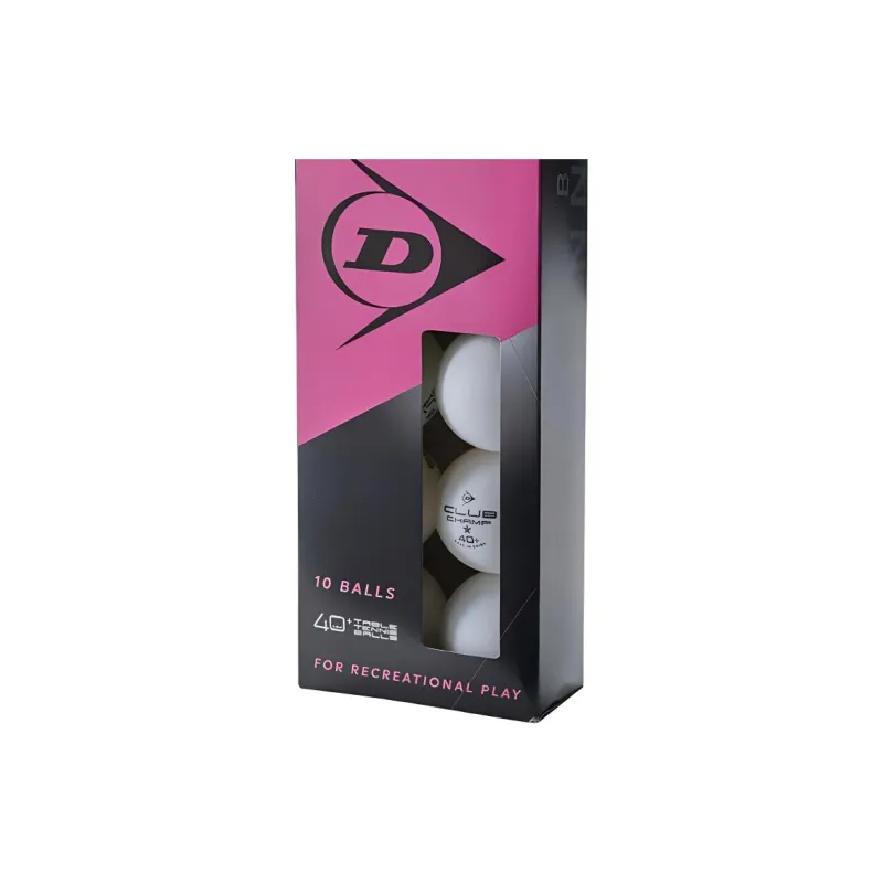DUNLOP Table Tennis Outdoor Unisex 10 Ball White-1
