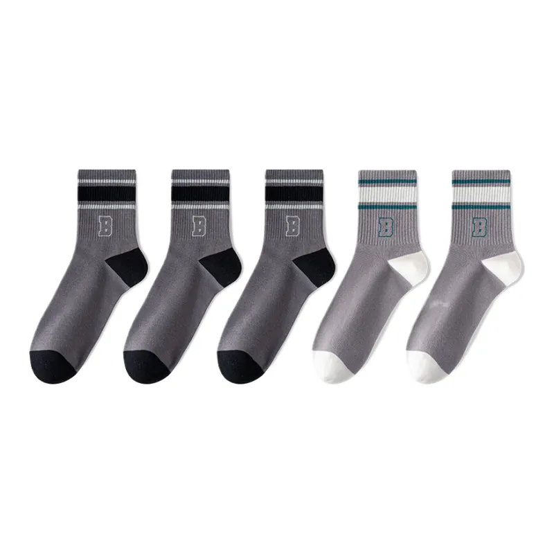 Lan Miao Mid Calf Socks Men's 5 Pack-11