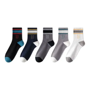 Lan Miao Mid Calf Socks Men's 5 Pack