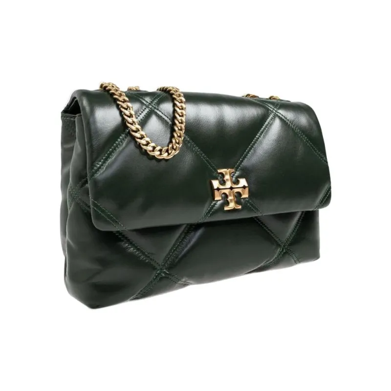 TORY BURCH Kira Calfskin Portable Crossbody Bag, Shoulder Bag Regular Women's Ivy Green-1