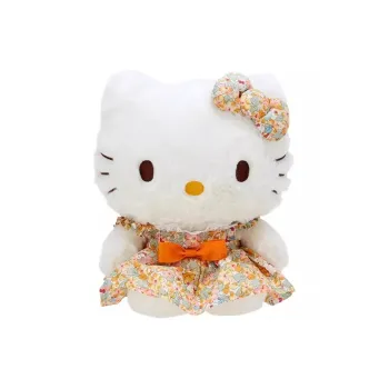 Sanrio Hello Kitty Liberty Buri Collaboration Yellow Dolls Plush Doll 25cm High 25cj Length
