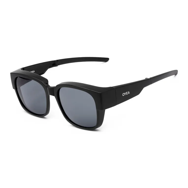 OYEA TR90 Irregular Shape Sunglasses Unisex Sand Black Ink Blue Crescent White-1
