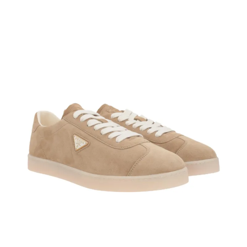 PRADA Low Top Skateboard Shoes Men's Beige-2