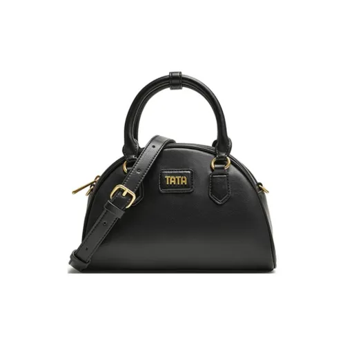 Tata Artificial Leather Shoulder Bag Regular Women's Black/Brown