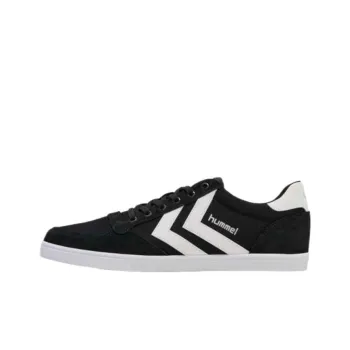 Hummel Slip Resistant Low Top Skateboard Shoes Men's Black White