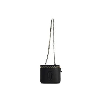 MARC JACOBS The Vanity Logo Plaque Zipped Mini Crossbody Bag