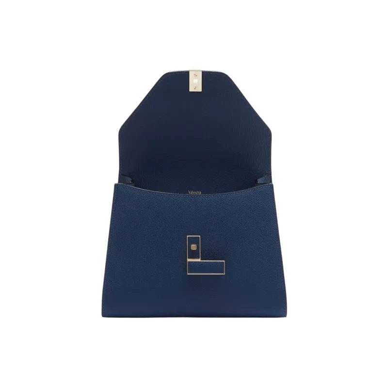 Valextra Iside Calfskin Shoulder Bag, Crossbody Bag, Handbag Mini Women's Sapphire Blue-2