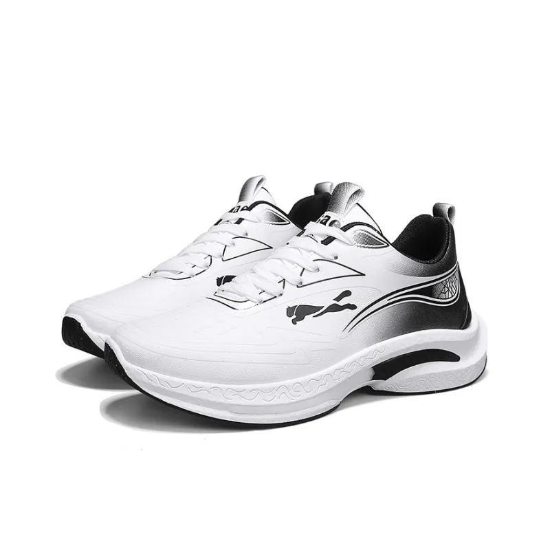 Slazenger Running Shoes Men Low Top White Black, Black, White Light Blue-2