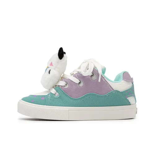 SHUXIAOBEI Skateboard Shoes Women's Low-Top Light Blue