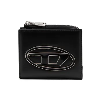 DIESEL Cow Leather Card Holder Women's Black