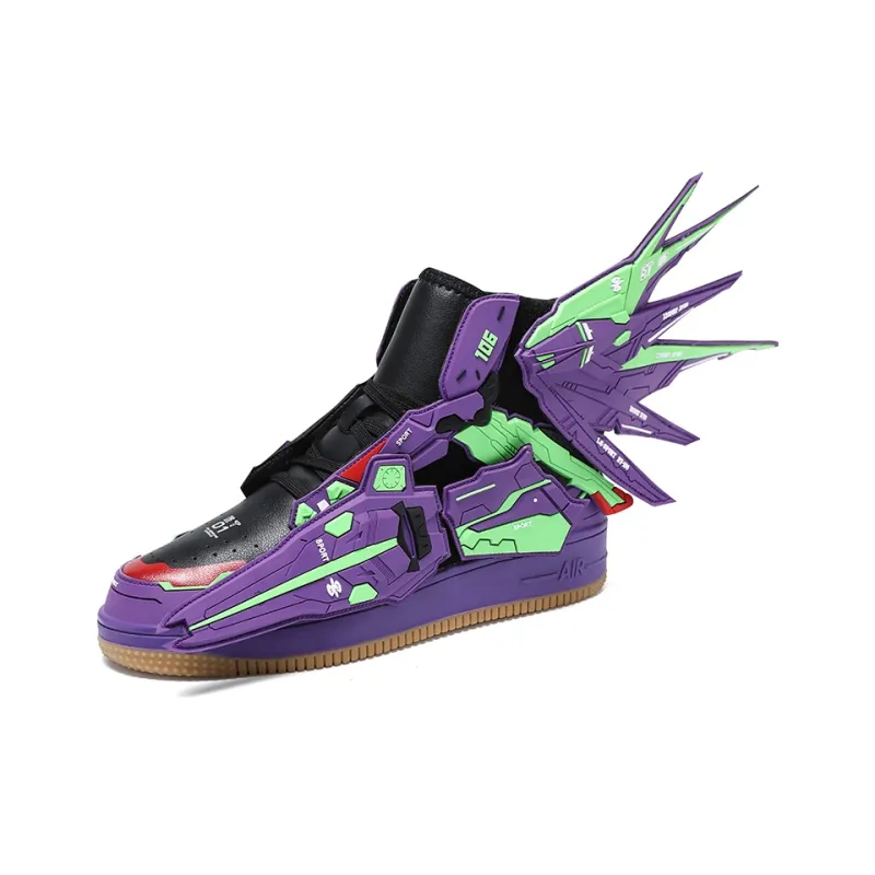 Kuding Anti-Slip Wear-Resistant High-Top Skateboard Shoes Unisex-11