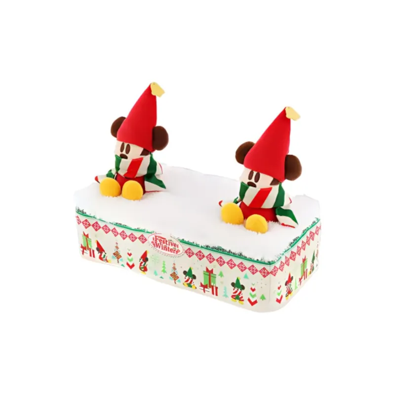 Disney Japan Tokyo Disney Mickey Mouse 2023 Christmas Elf Collection Lingling Tissue Box Doll Products-0