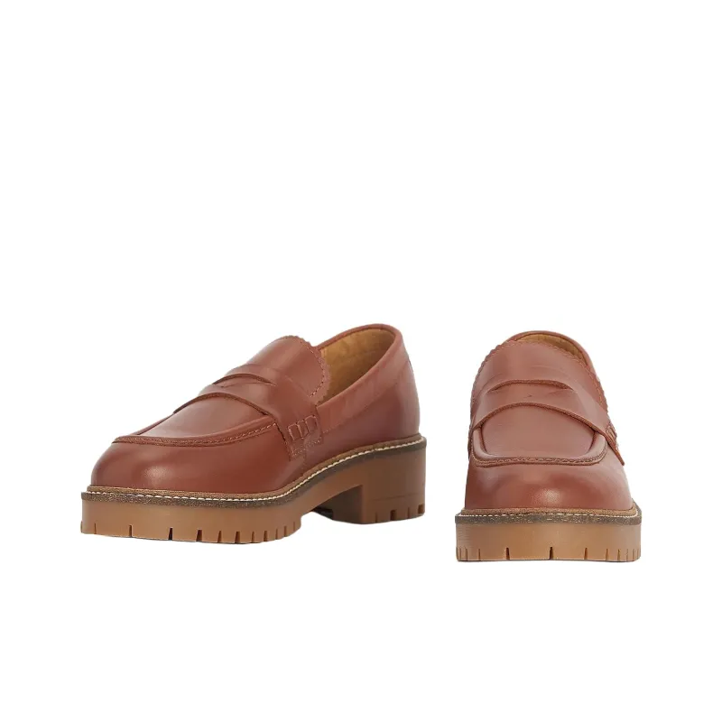 BARBOUR Norma Loafers Women's Brown-3