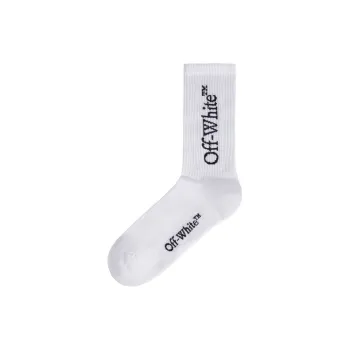OFF WHITE Mid Calf Socks Men's 1 Pack White
