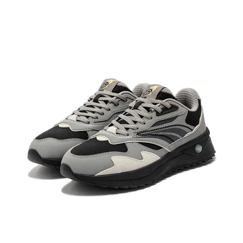 361° Life Collection Anti Slip Wear Resistant Low Top Chunky Sneakers Women's Black Gray-2